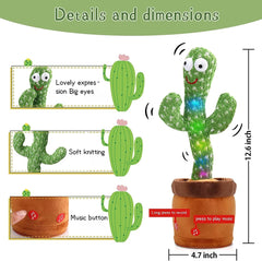 Rechargeable Singing Dancing Cactus Toy