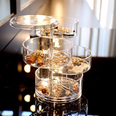 4-Layer Rotatable Jewelry Storage Box
