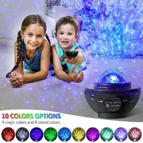 Portable Galaxy Light Projector with Bluetooth Music Speaker