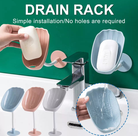 Drain Soap Holder With Suction Cup ( Pack Of 02 )