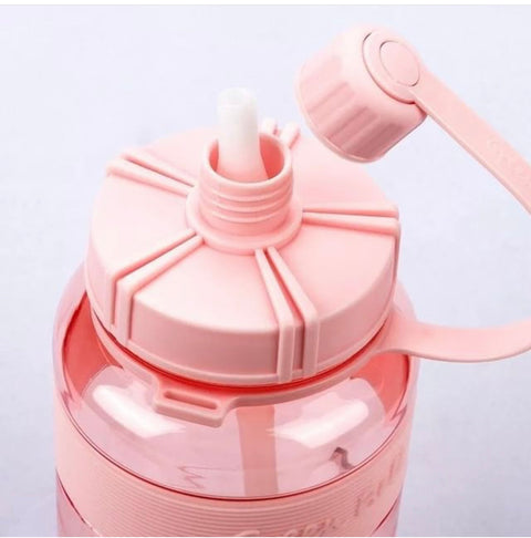 Drinking Water Bottle With Straw 1500ML