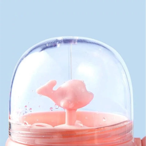 Fancy Water Bottle Cup With Straw