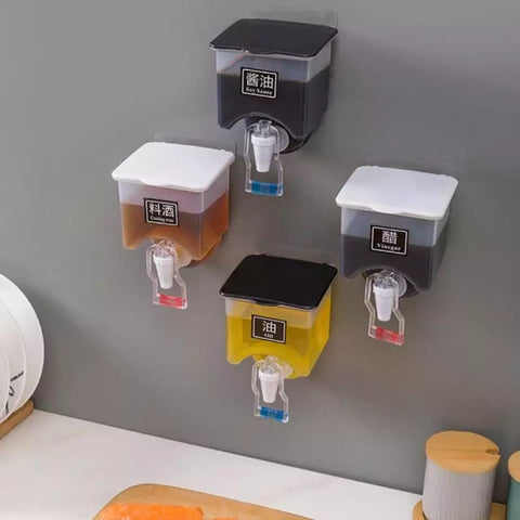 Fataafat Wall Mounted Oil Bottle & Vinegar Dispenser