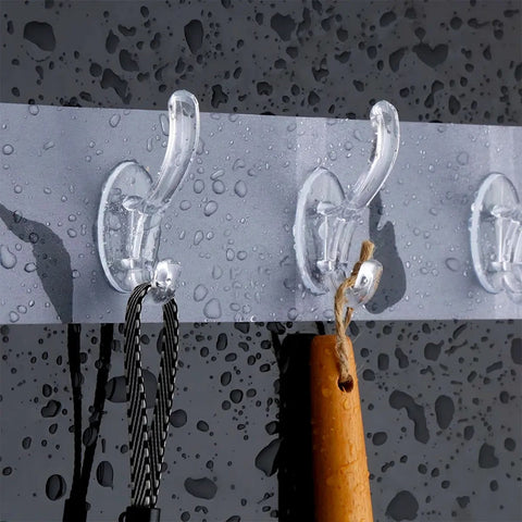 Transparent Non-Marking Hooks ( Pack Of 02 )