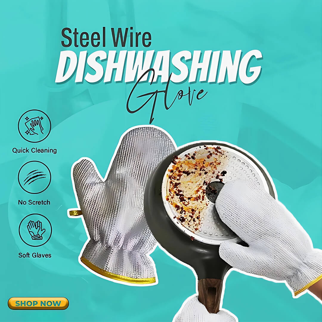 Steel Wire Dishwashing Gloves (Pair)